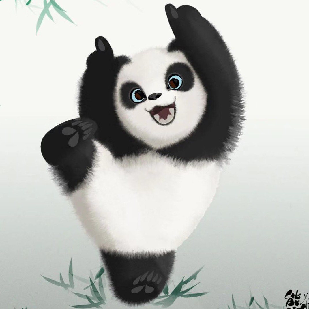 一只淘气的熊猫