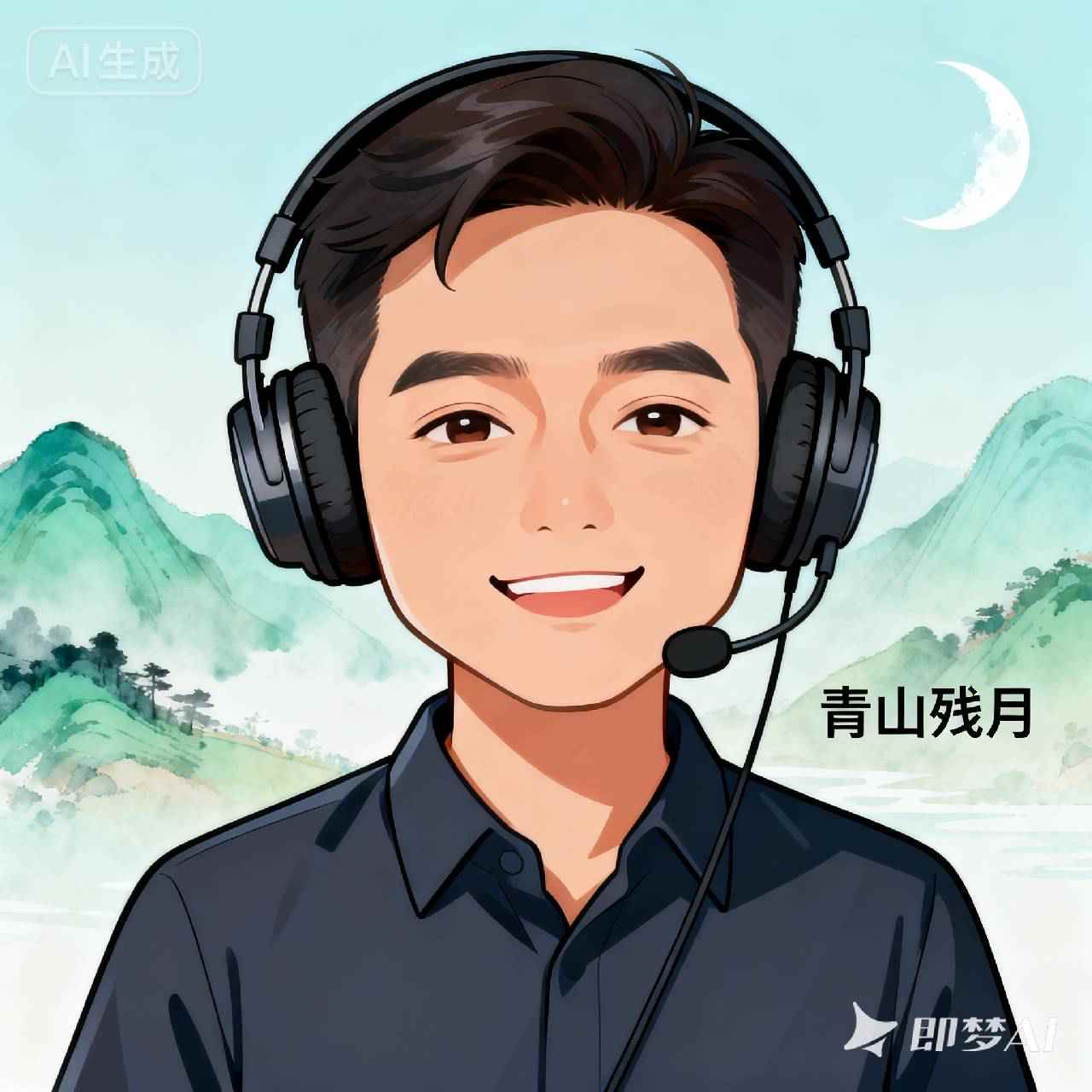 青山残月