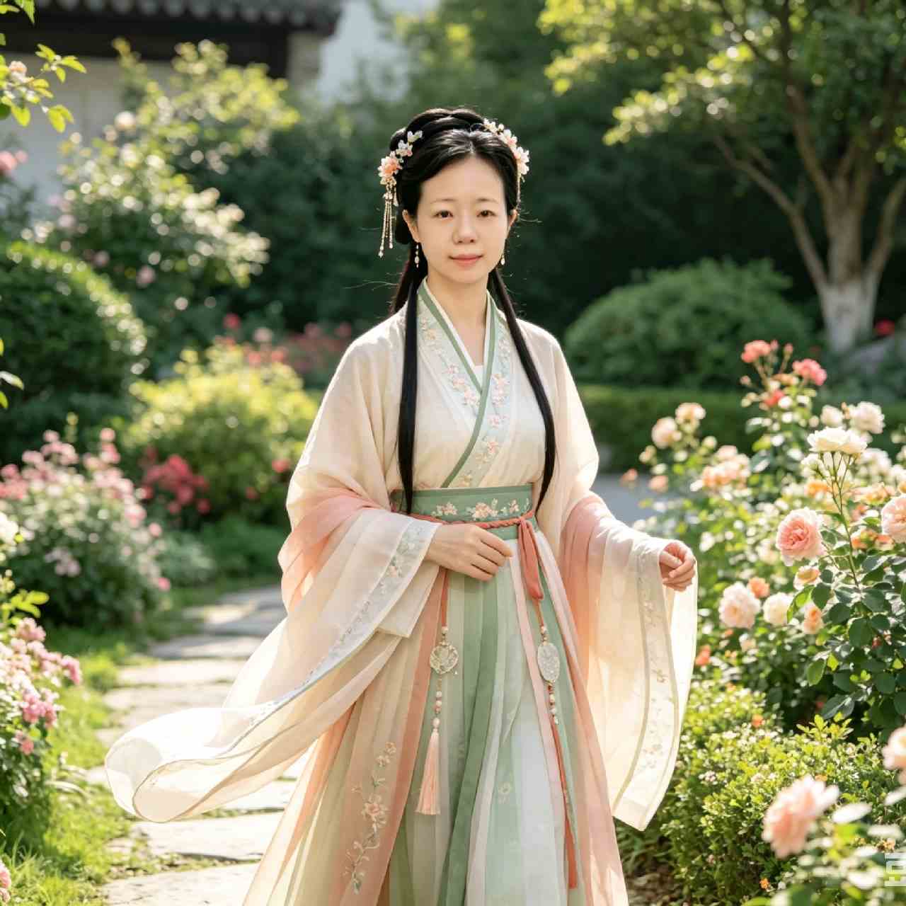 东篱采菊云游鹤